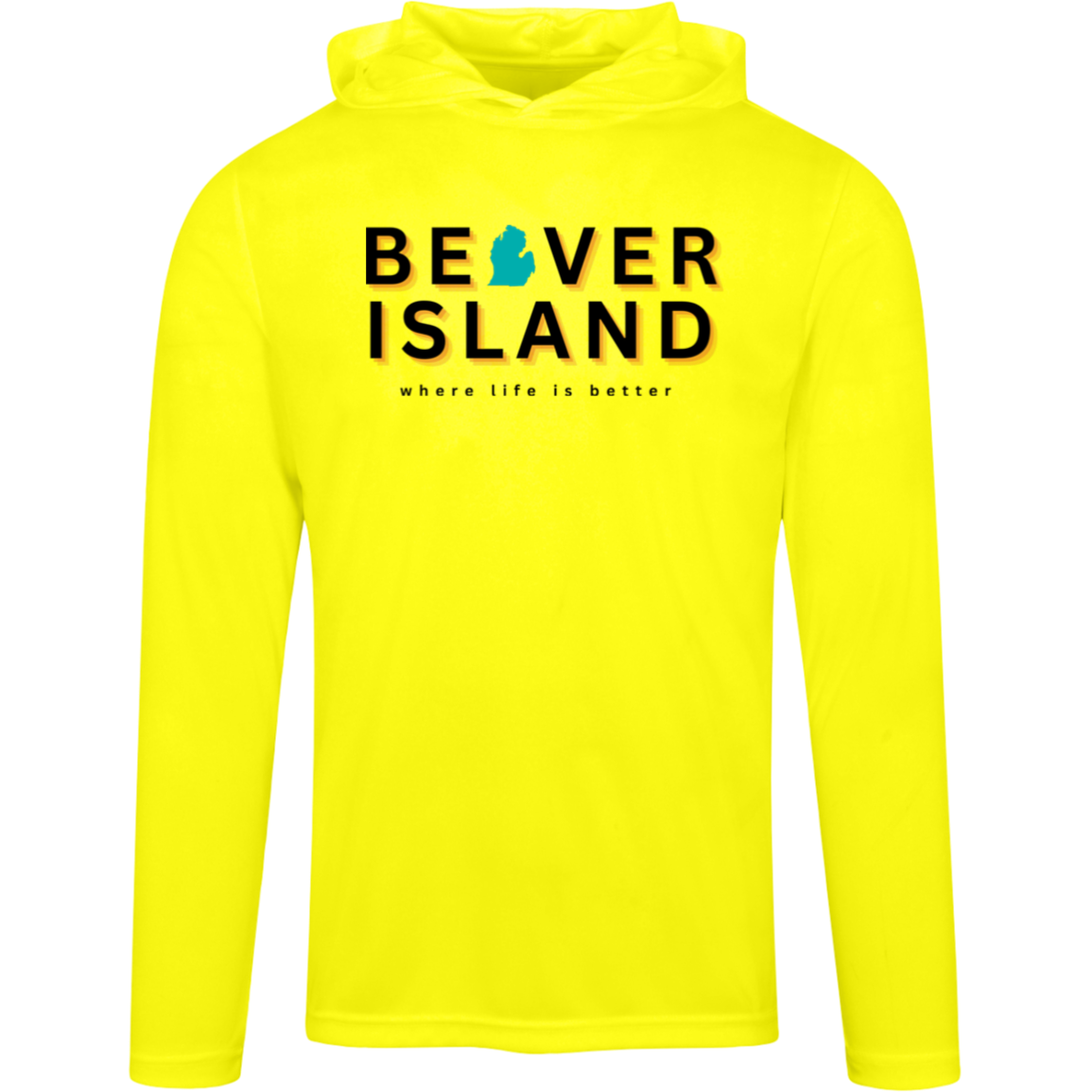 Beaver Island~Where Life is Better Men's Super-Lite Performance Hoodie