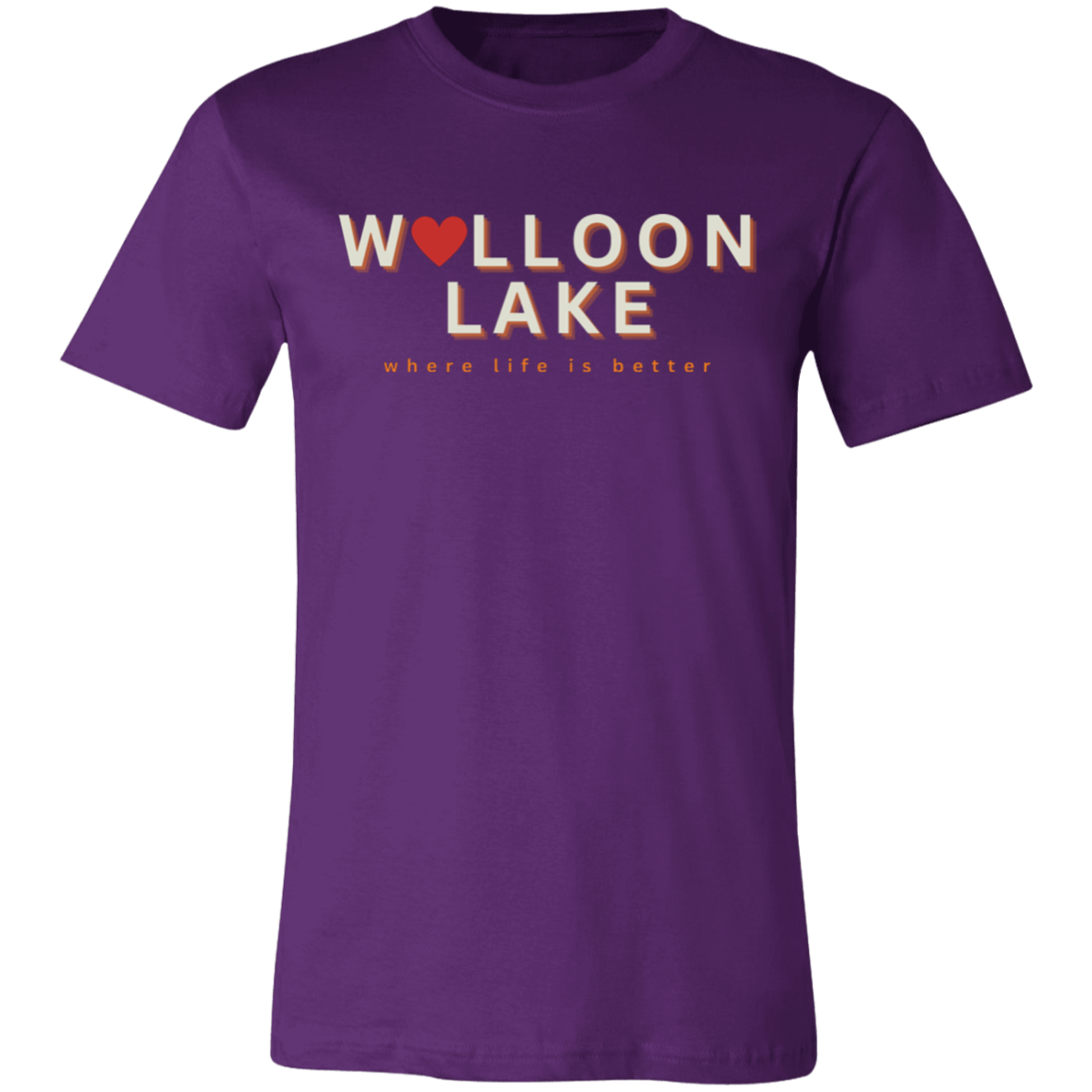 Walloon Lake ~Where Life is Better  Unisex Jersey Tee