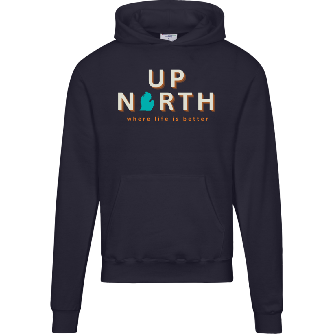 Up North~Where Life is Better Men's Beachcomber Hoodie