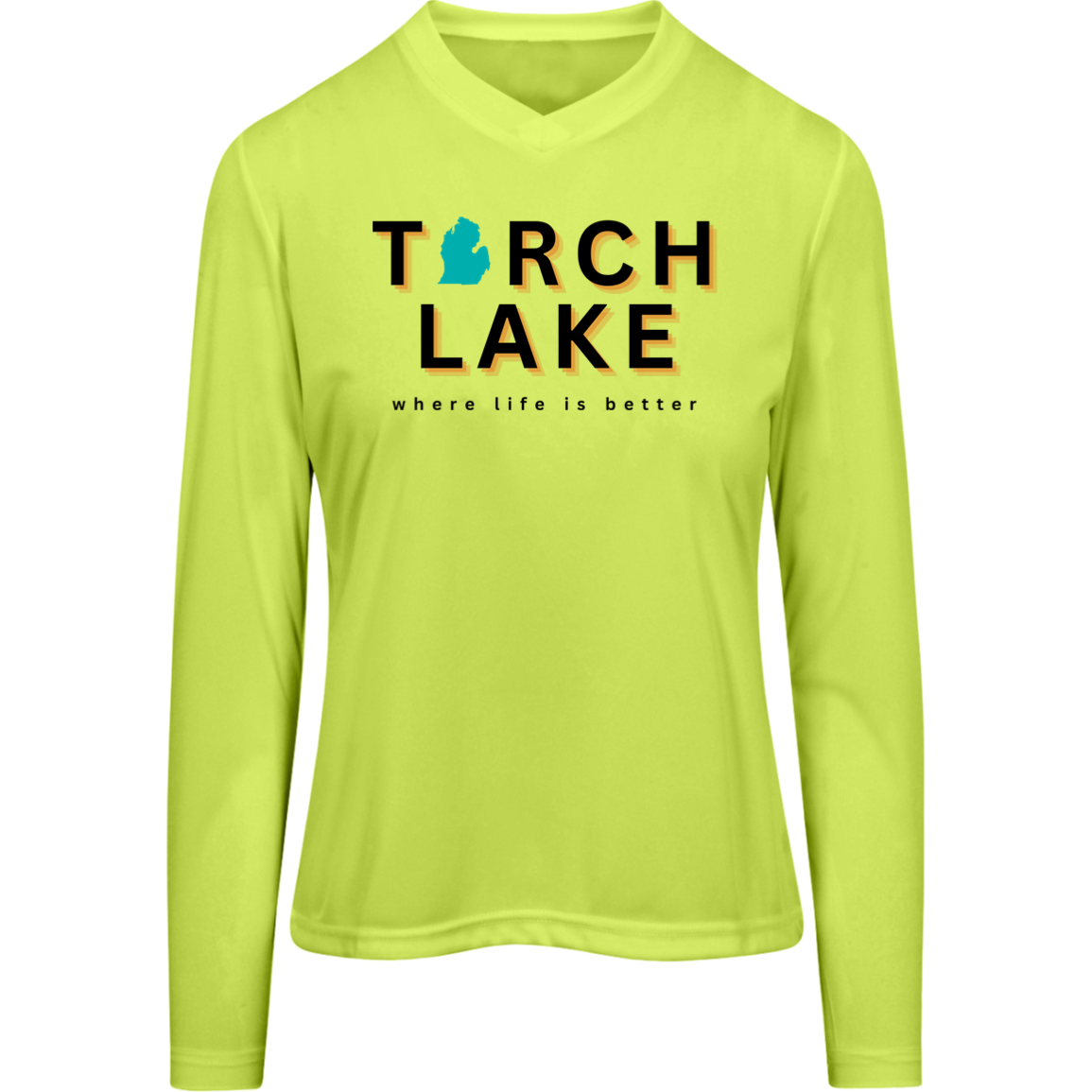 Torch Lake~Where Life is Better Women's Long Sleeve Performance Tee