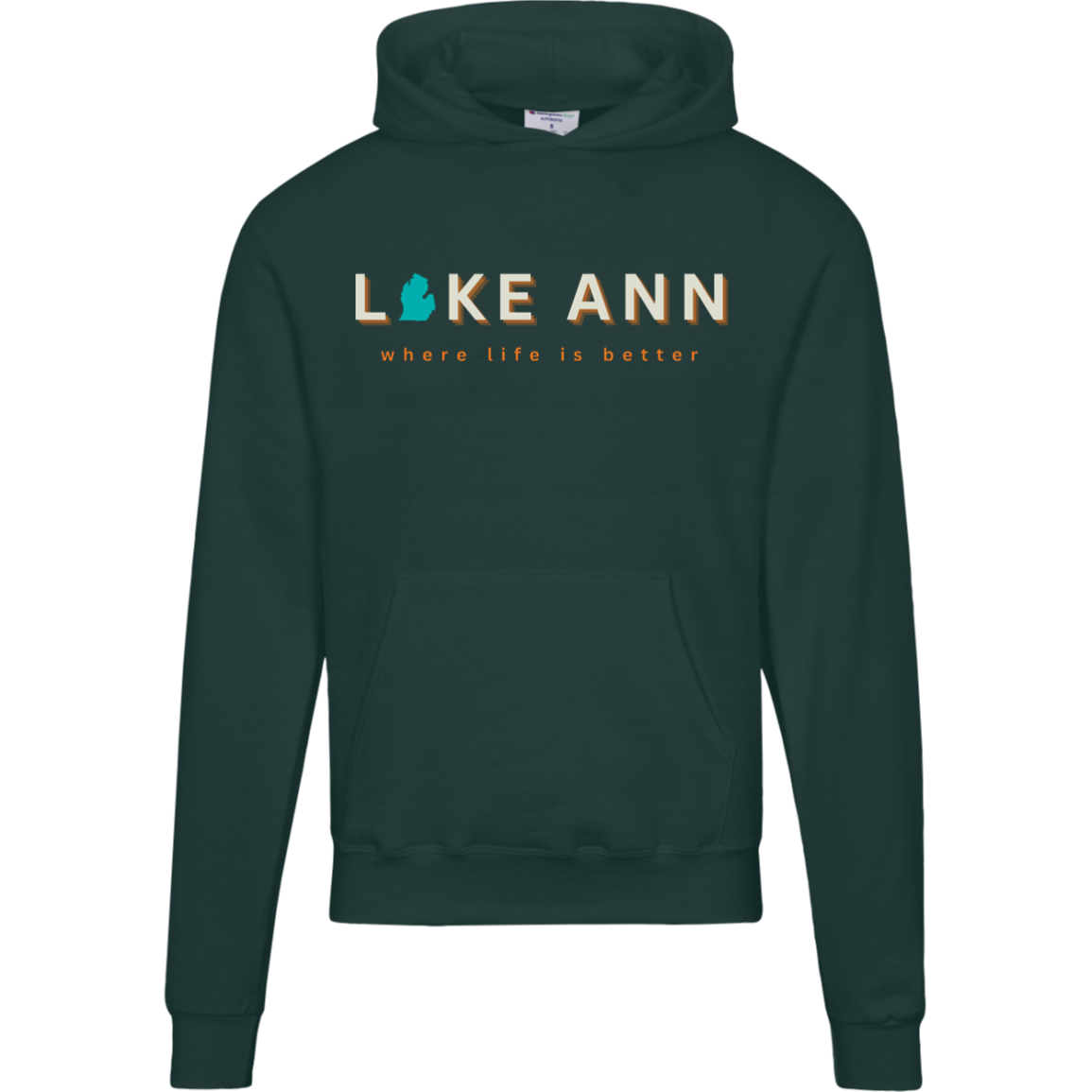 Lake Ann ~Where Life is Better Luxury Men's Hoodie