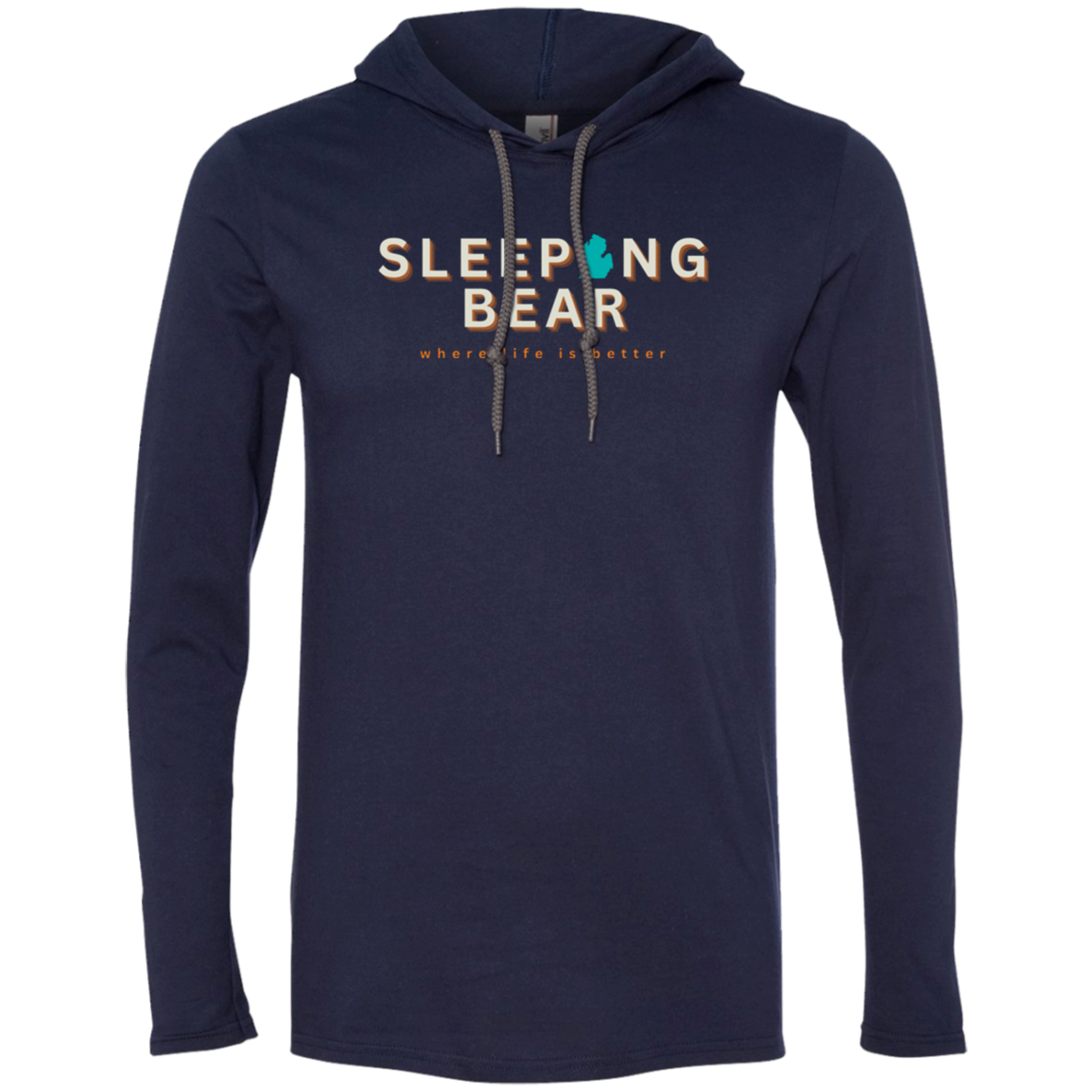 Sleeping Bear~Where Life is Better Super-Lite Unisex Hoodie