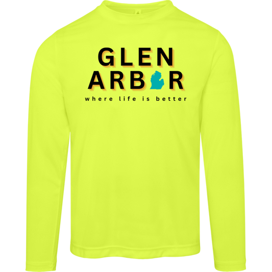 Glen Arbor~Where Life is Better Men's Performance Long Sleeve Tee