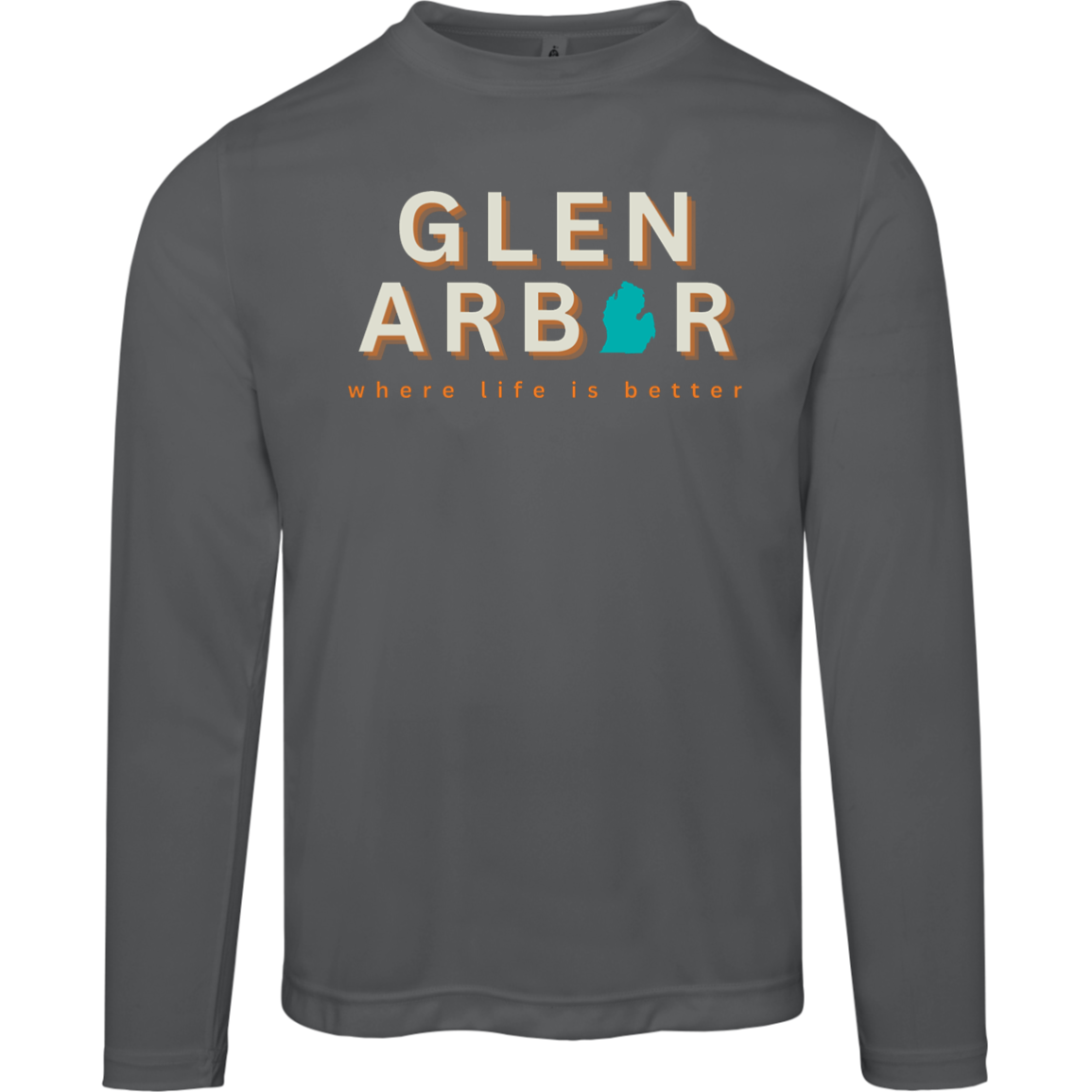 Glen Arbor~Where Life is Better Men's Performance Long Sleeve Tee