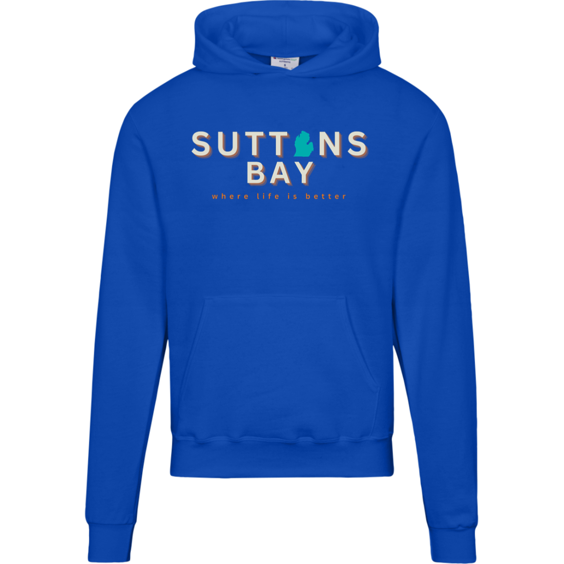 Suttons Bay~Where Life is Better Men's Beachcomber Hoodie