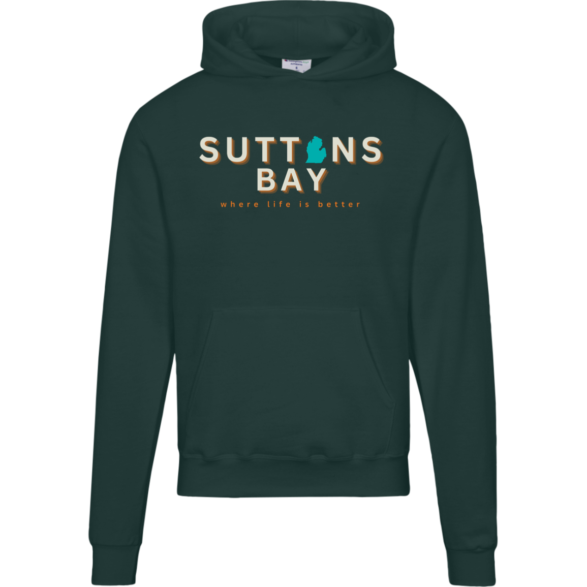 Suttons Bay~Where Life is Better Men's Beachcomber Hoodie