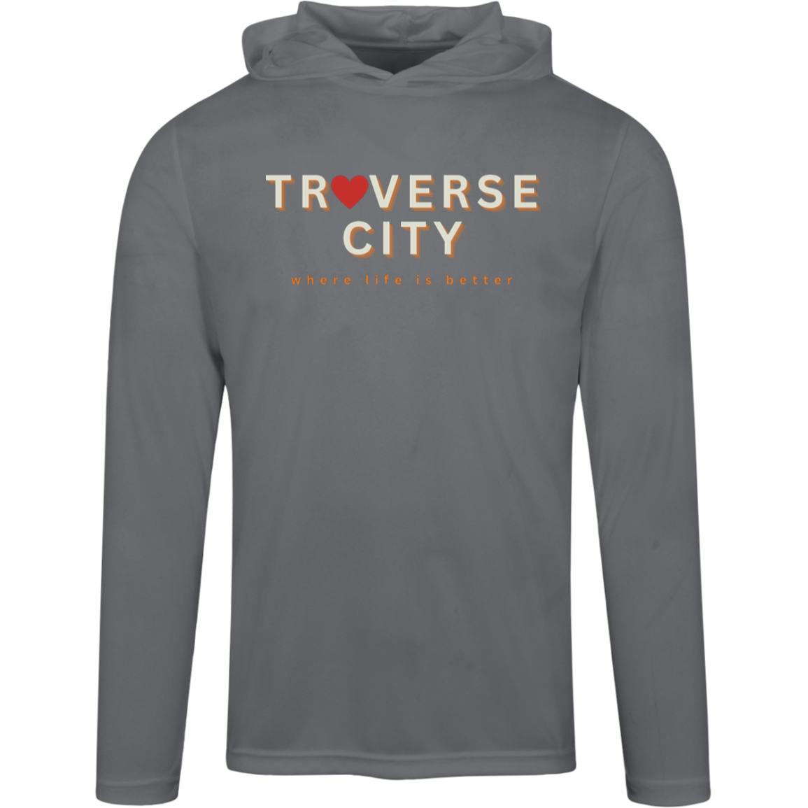 Traverse City ~Where Life is Better Men's Performance Super-Lite Hoodie