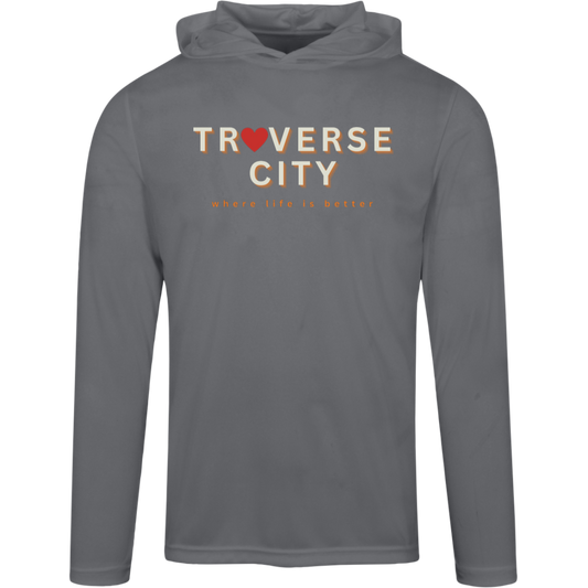 Traverse City ~Where Life is Better Men's Performance Super-Lite Hoodie