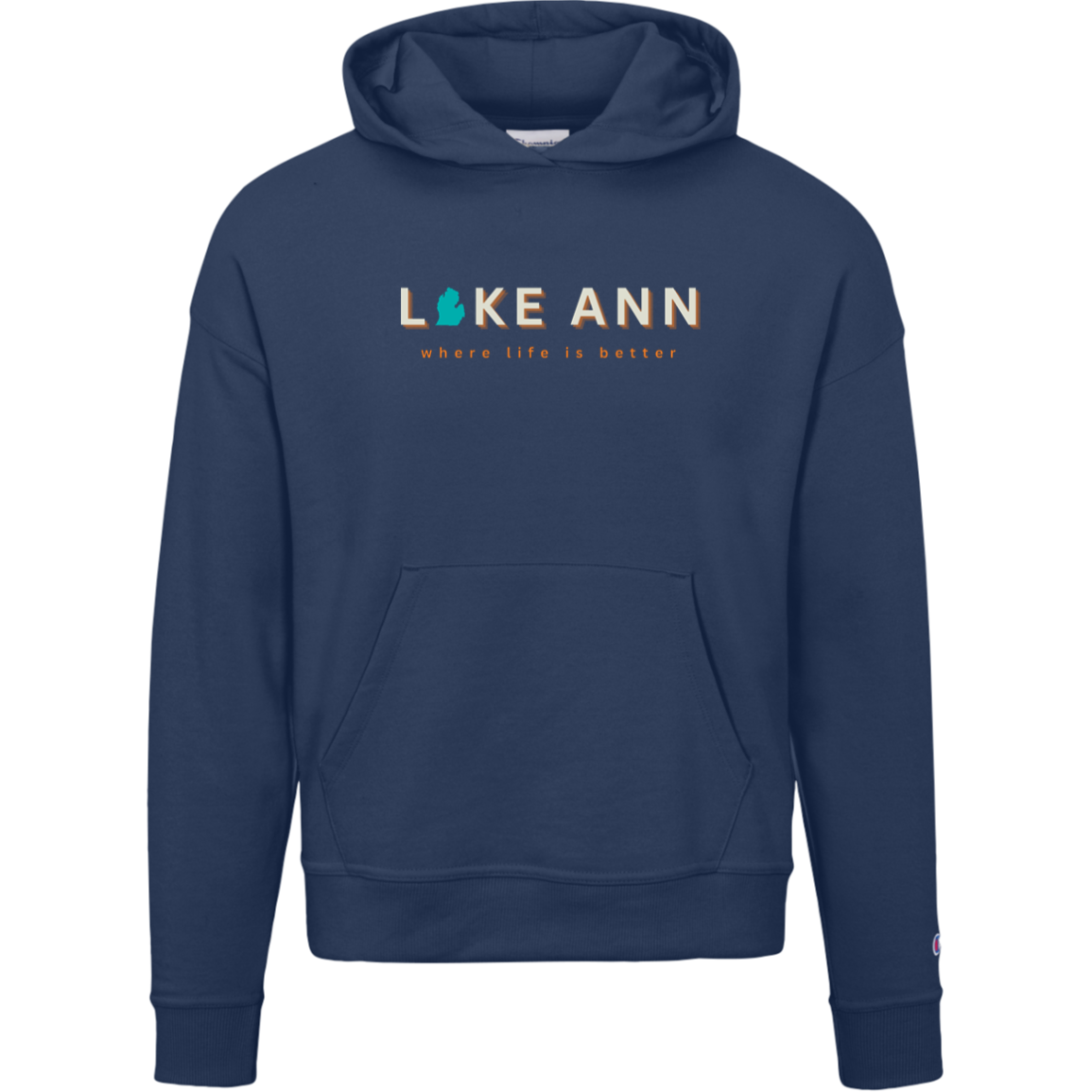 Lake Ann ~Where Life is Better women's Luxury Hoodie