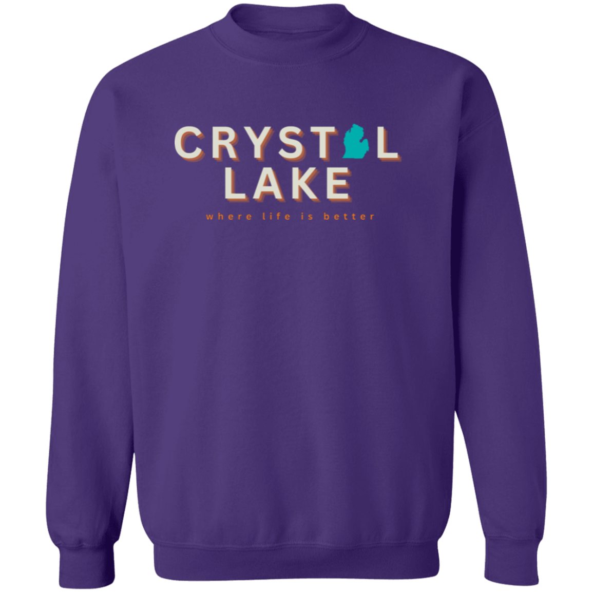 Crystal Lake ~Where Life is Better Unisex Crew Sweatshirt