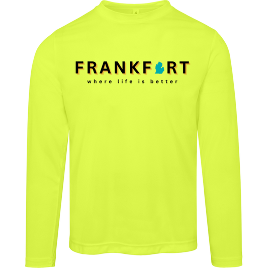 Frankfort~Where Life is Better Men's Performance Long Sleeve Tee