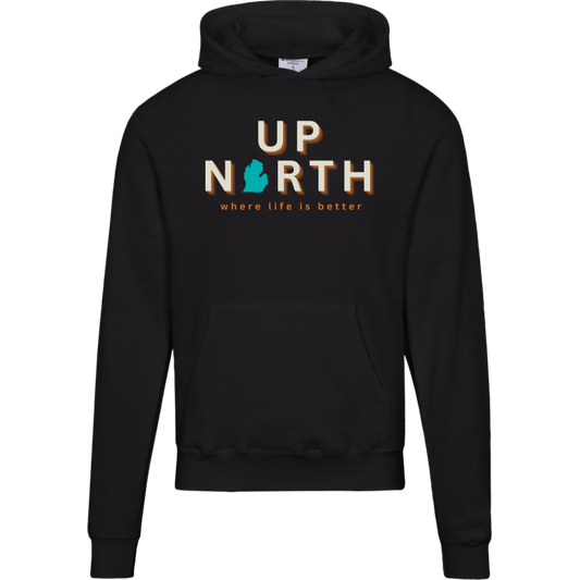 Up North~Where Life is Better Men's Beachcomber Hoodie