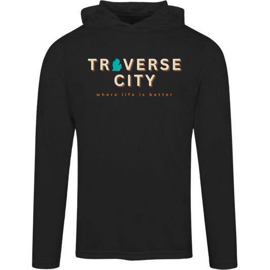 Traverse City~Where Life is Better Men's Performance Super-Lite Hoodie