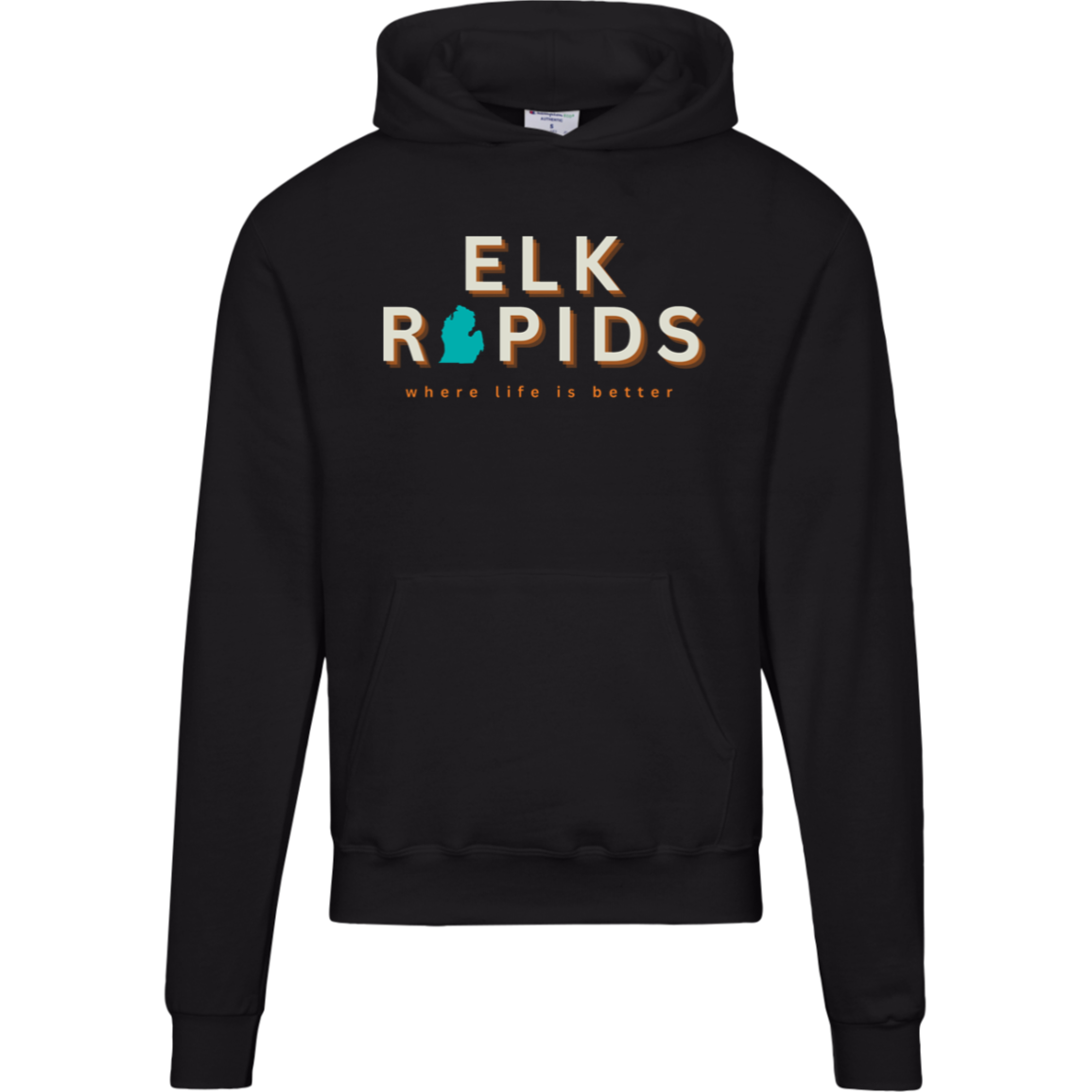 Elk Rapids~Where Life is Better Men's Beachcomber Hoodie