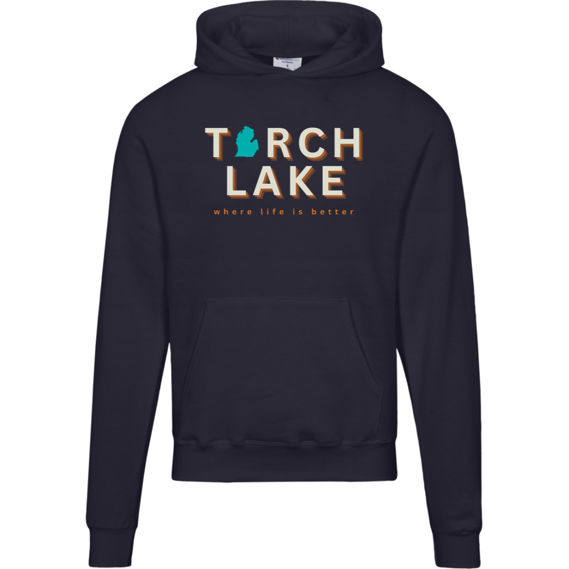 Torch Lake~Where Life is Better Men's Beachcomber Hoodie