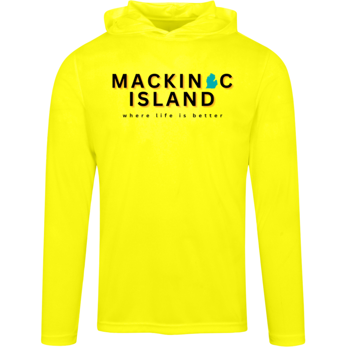 Mackinac Island ~Where Life is Better Men's Super-Lite Performance Hoodie