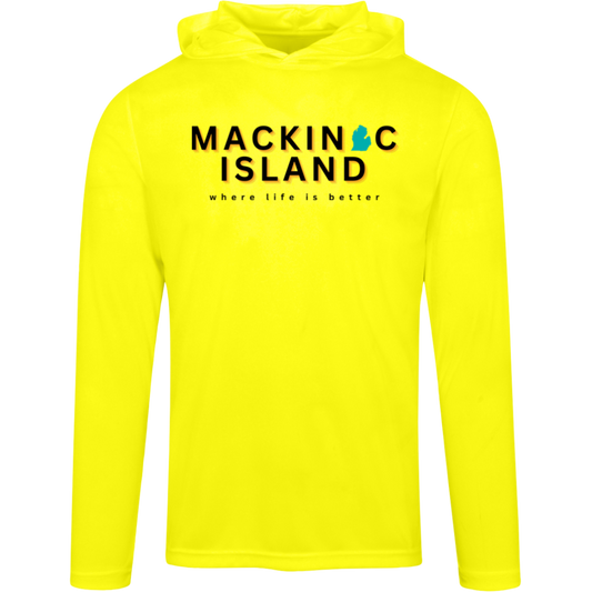 Mackinac Island ~Where Life is Better Men's Super-Lite Performance Hoodie