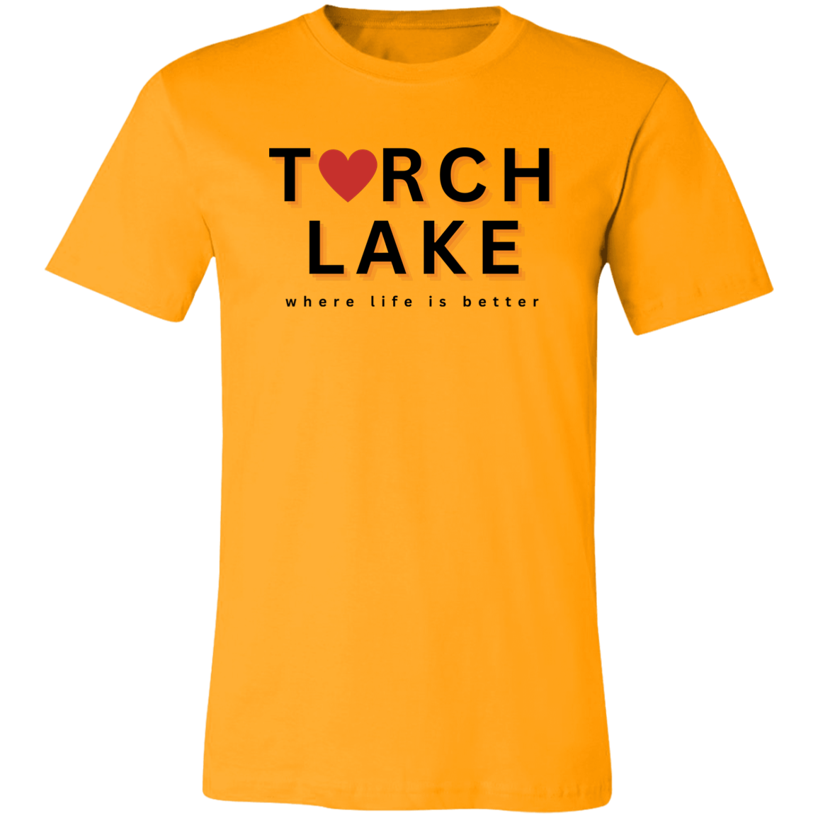 Torch Lake ~Where Life is Better  Unisex Jersey Tee