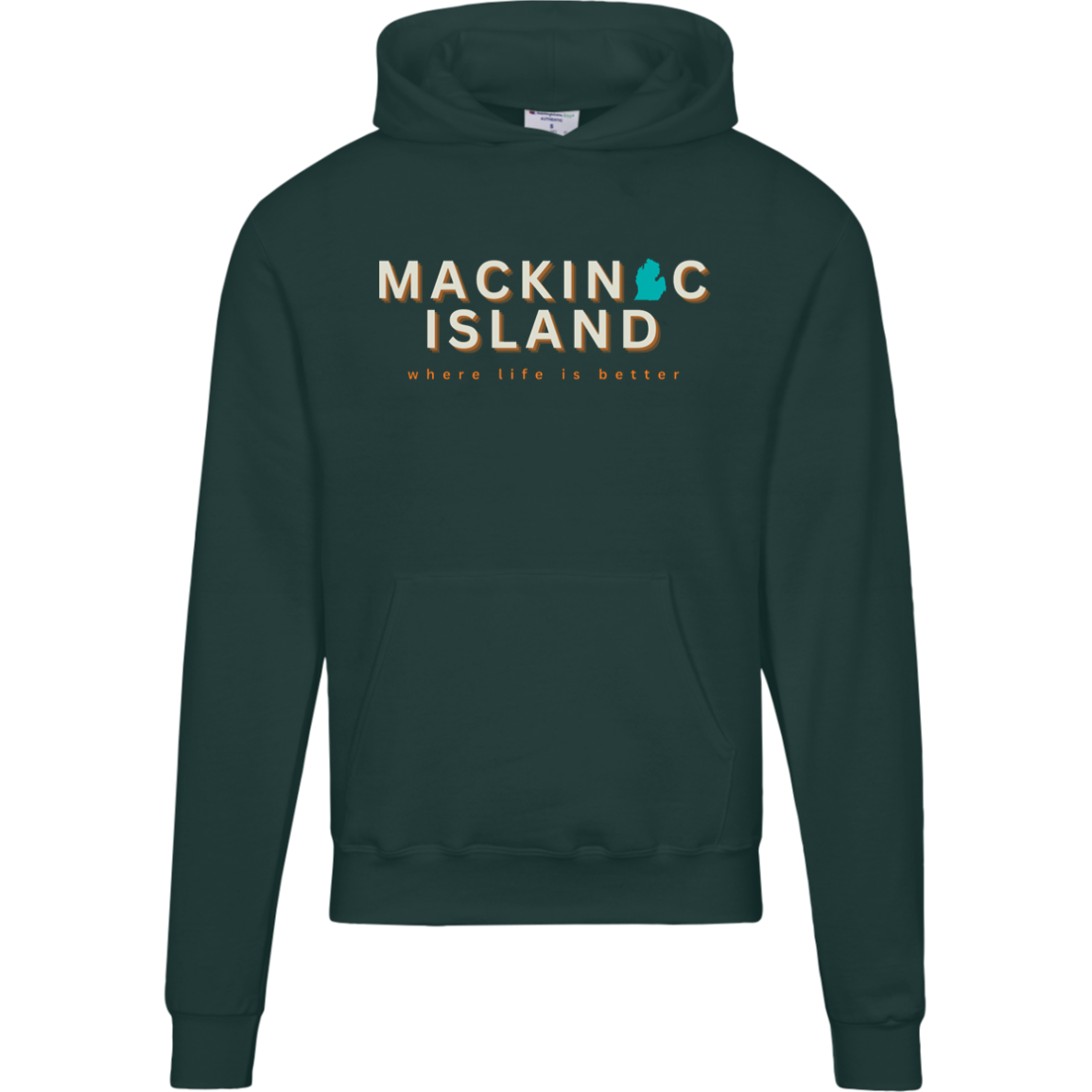 Mackinac Island~Where Life is Better Men's Beachcomber Hoodie