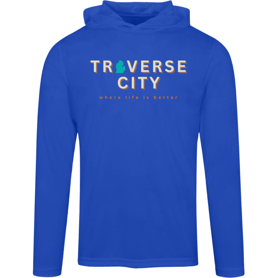 Traverse City~Where Life is Better Men's Performance Super-Lite Hoodie