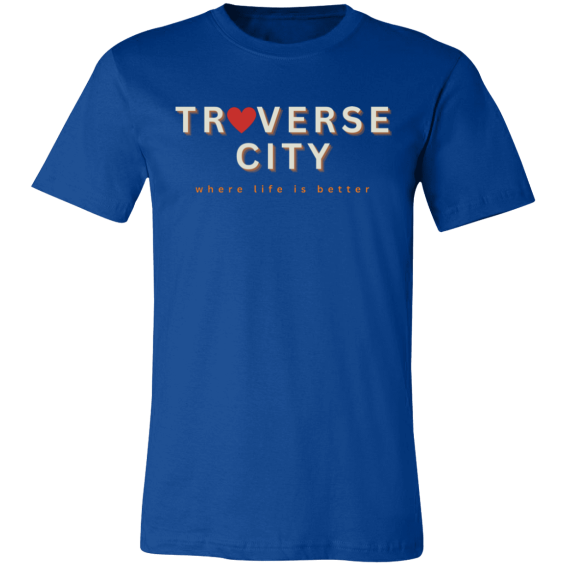 Traverse City ~ Where Life is Better Unisex Heart Tee