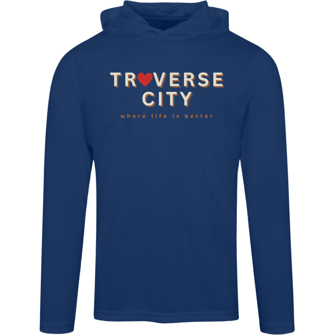 Traverse City ~Where Life is Better Men's Performance Super-Lite Hoodie