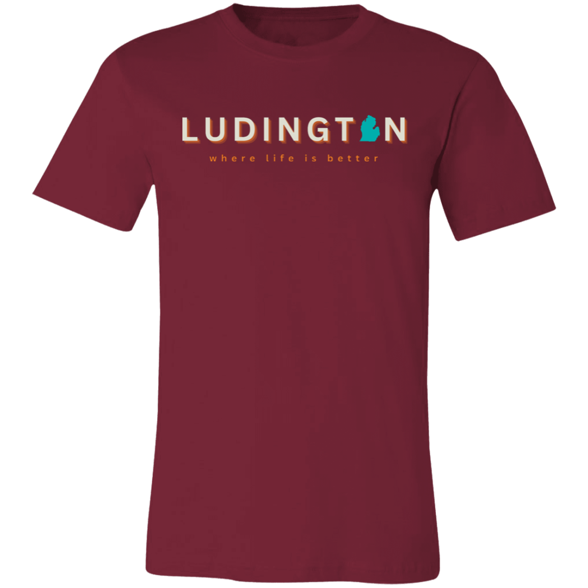 Ludington ~Where Life is Better  Unisex Jersey Tee