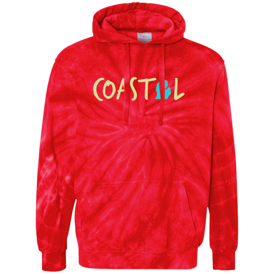 Coastal Michigan Unisex Tie-Dyed Pullover Hoodie