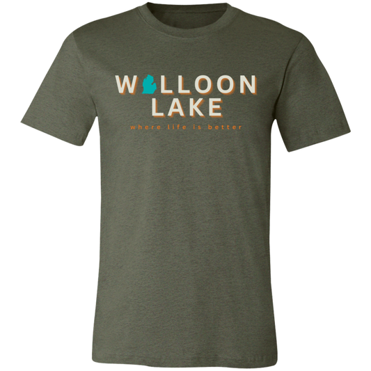 Walloon Lake ~Where Life is Better Unisex Jersey Tee