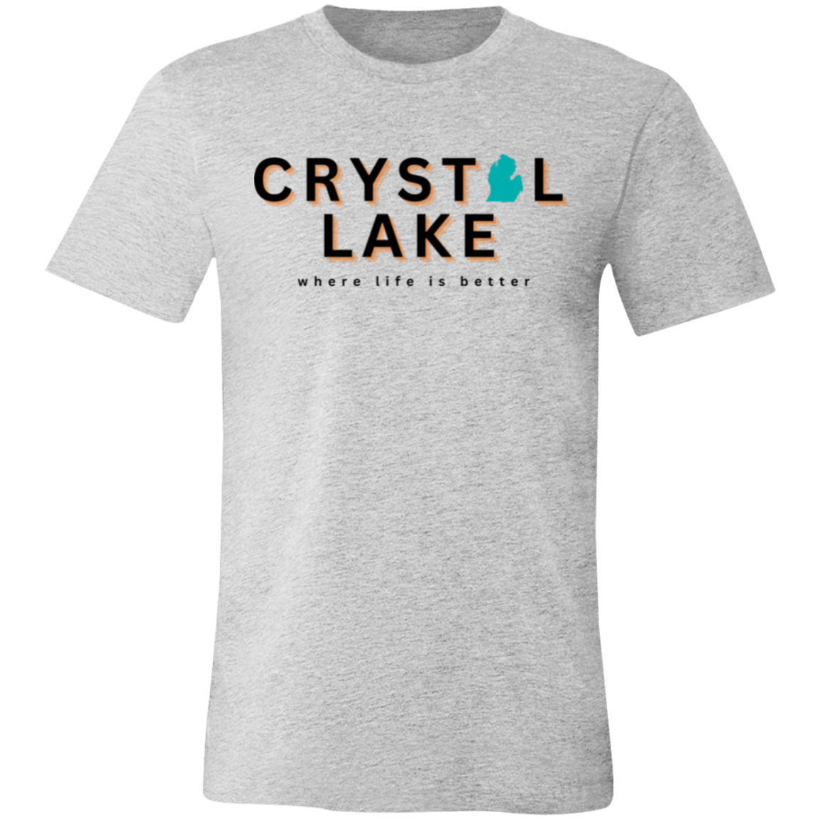 Crystal Lake ~Where Life is Better  Unisex Jersey Tee