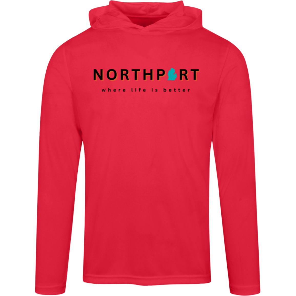 Northport~Where Life is Better Men's Super-Lite Performance Hoodie