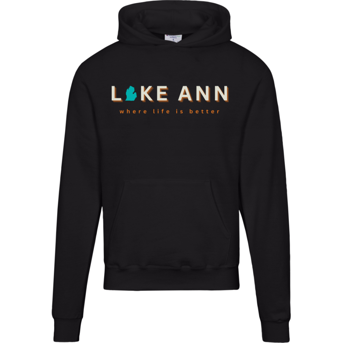 Lake Ann ~Where Life is Better Luxury Men's Hoodie