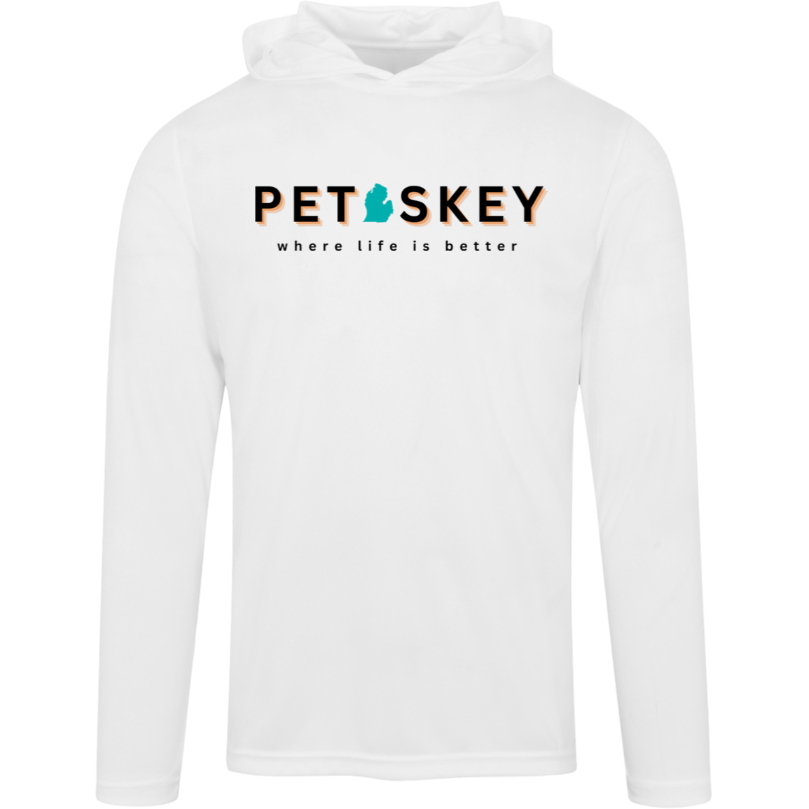 Petoskey~Where Life is Better Men's Super-Lite Performance Hoodie