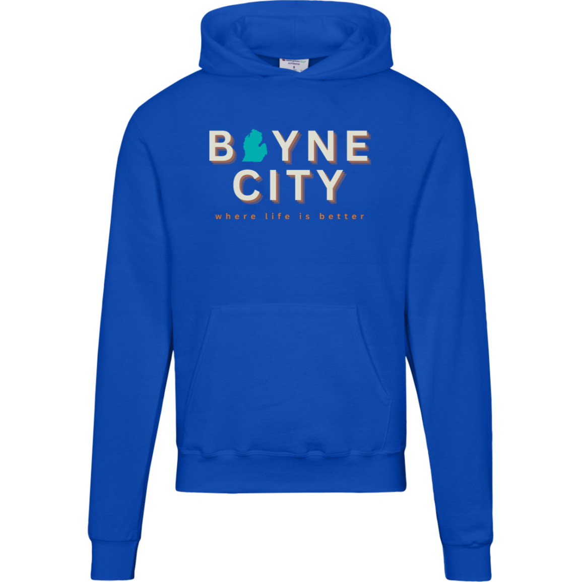 Boyne City~Where Life is Better Men's Beachcomber Hoodie