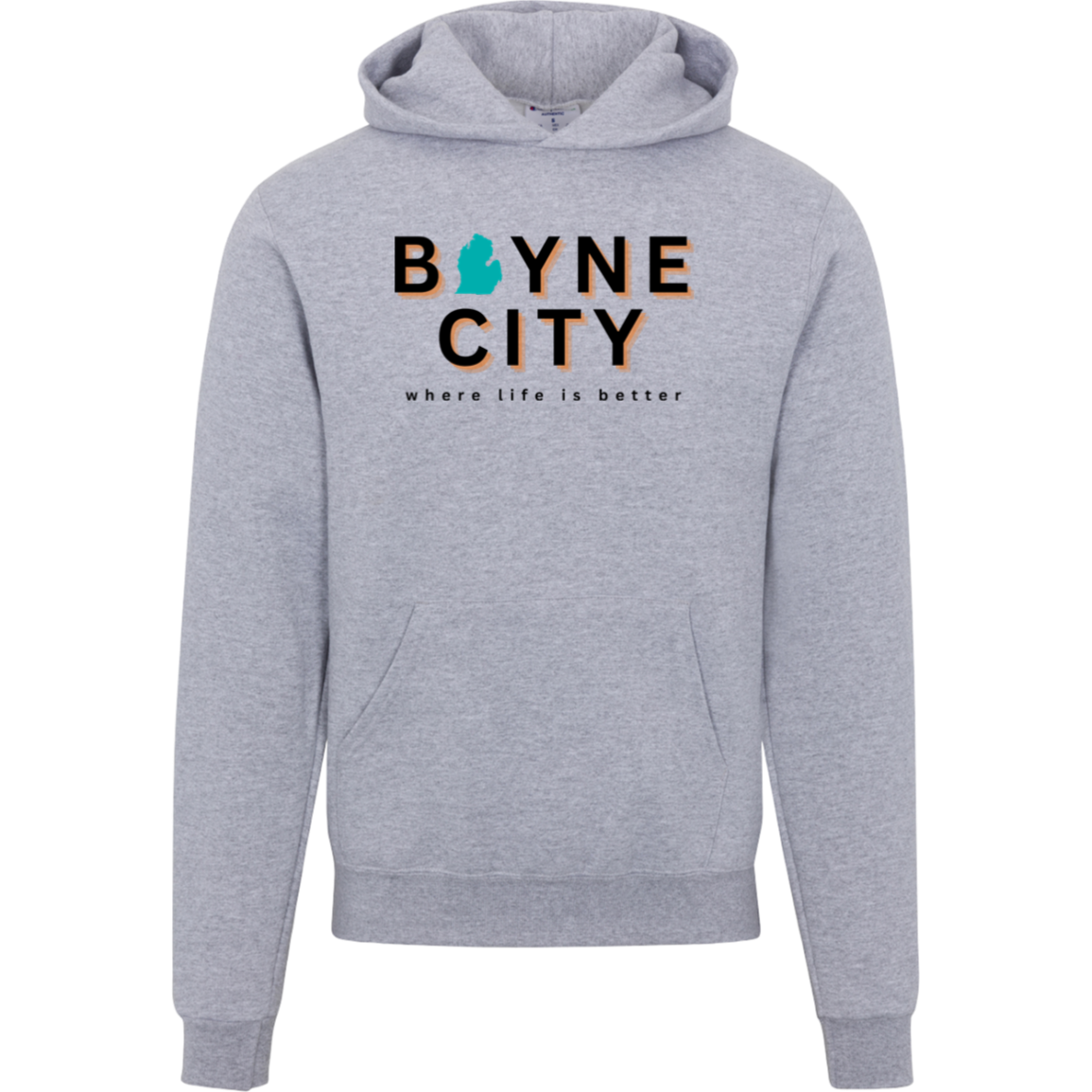 Boyne City~Where Life is Better Men's Beachcomber Hoodie