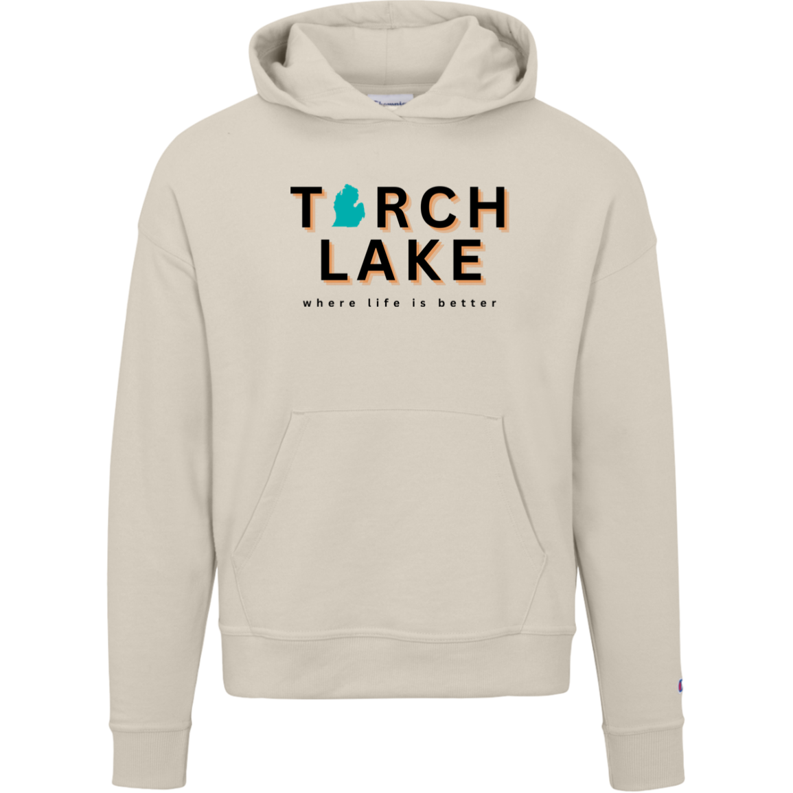 Torch Lake~Where Life is Bettter Women's Beachcomber Hoodie