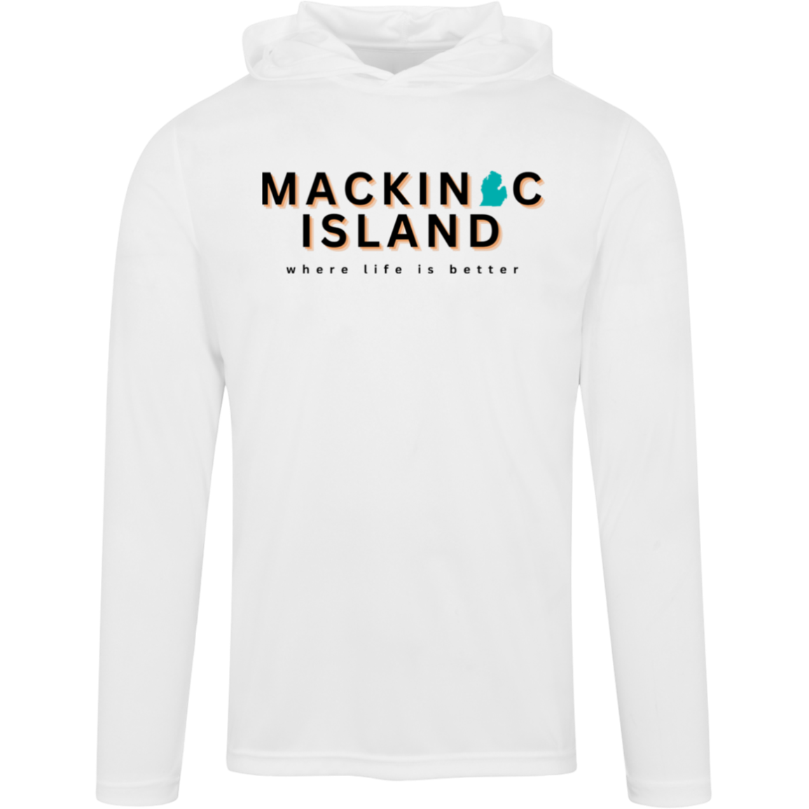 Mackinac Island ~Where Life is Better Men's Super-Lite Performance Hoodie