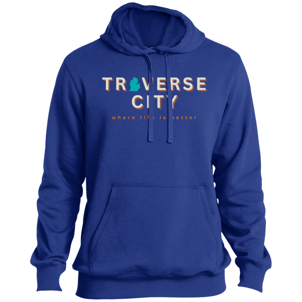 Traverse City ~Where Life is Better Beachcomber Men's Hoodie