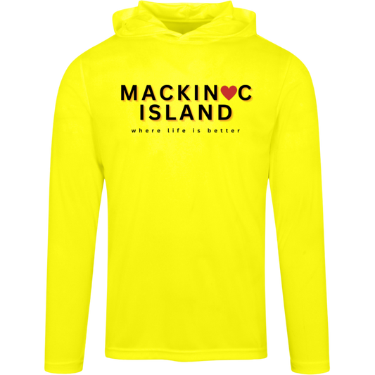 Mackinac Island ~Where Life is Better Men's Super-Lite Performance Hoodie