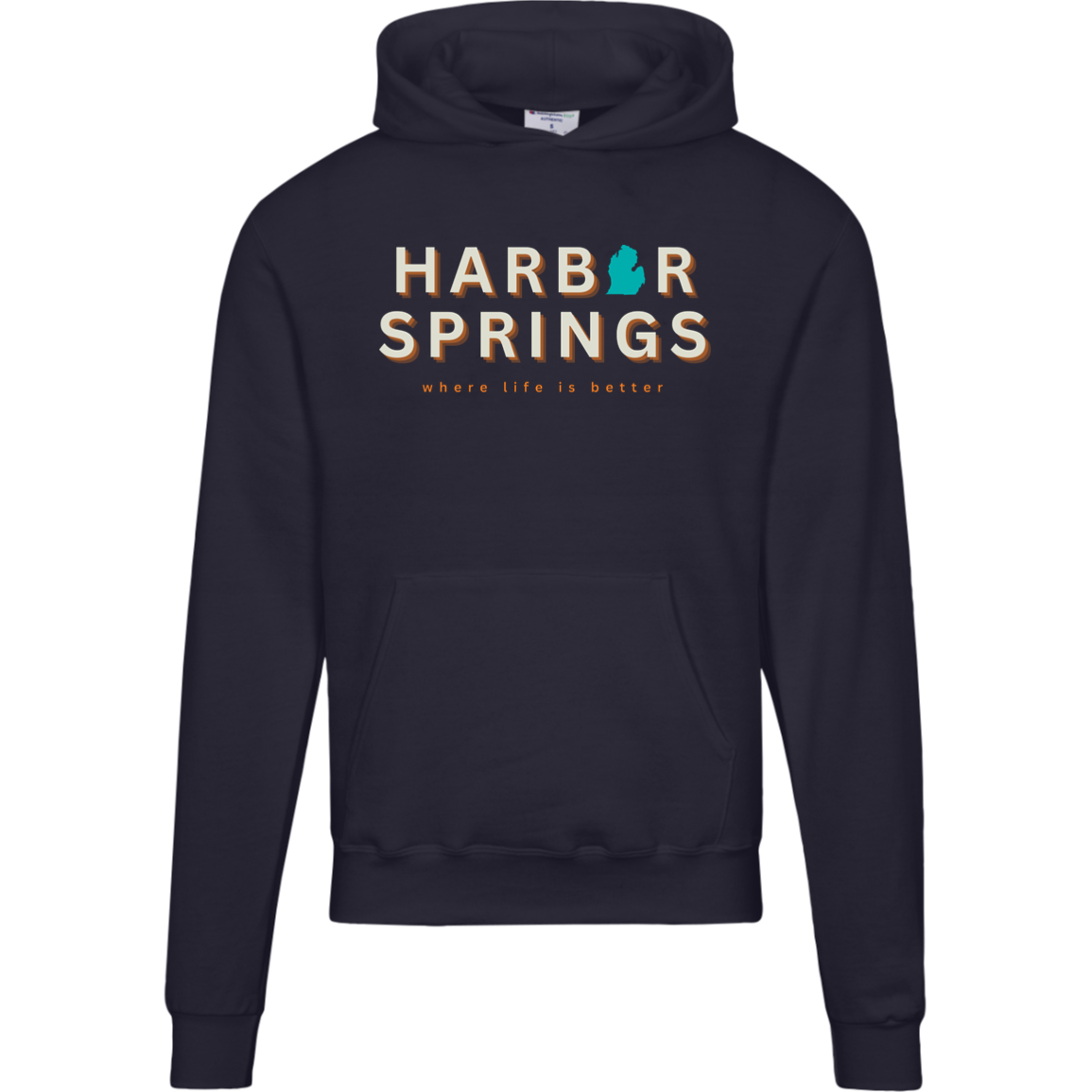 Harbor Springs~Where Life is Better Men's Beachcomber Hoodie