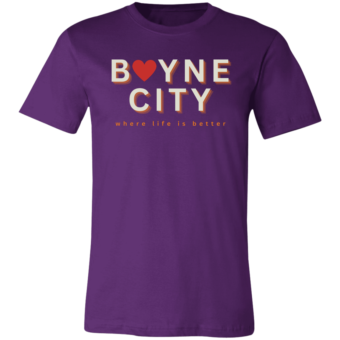 Boyne City ~Where Life is Better Unisex Jersey Tee