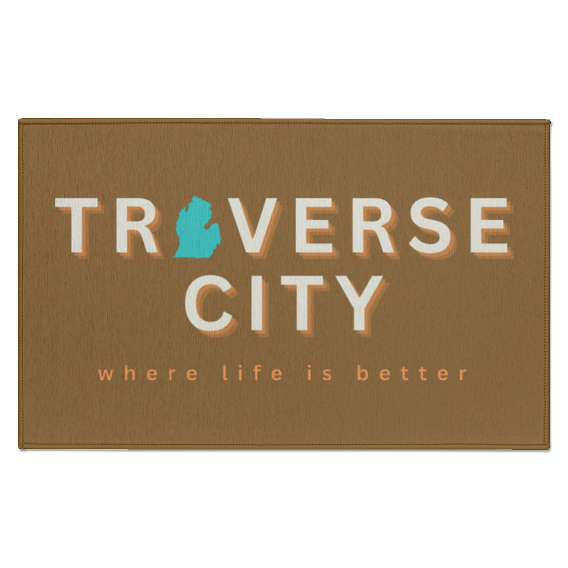 Traverse City ~Where Life is Better Indoor Accent Rug