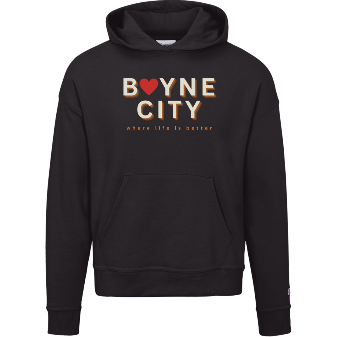 Boyne City~Where Life is Better Women's Beachcomber Hoodie