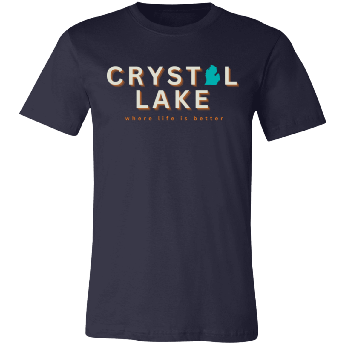 Crystal Lake ~Where Life is Better Unisex Jersey Tee