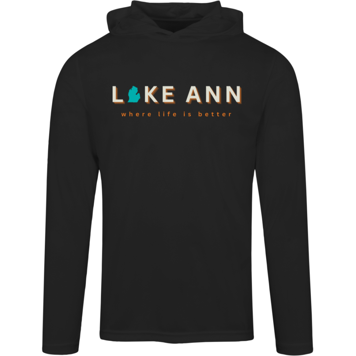 Lake Ann ~Where Life is Better Super-Lite Performance Hoodie