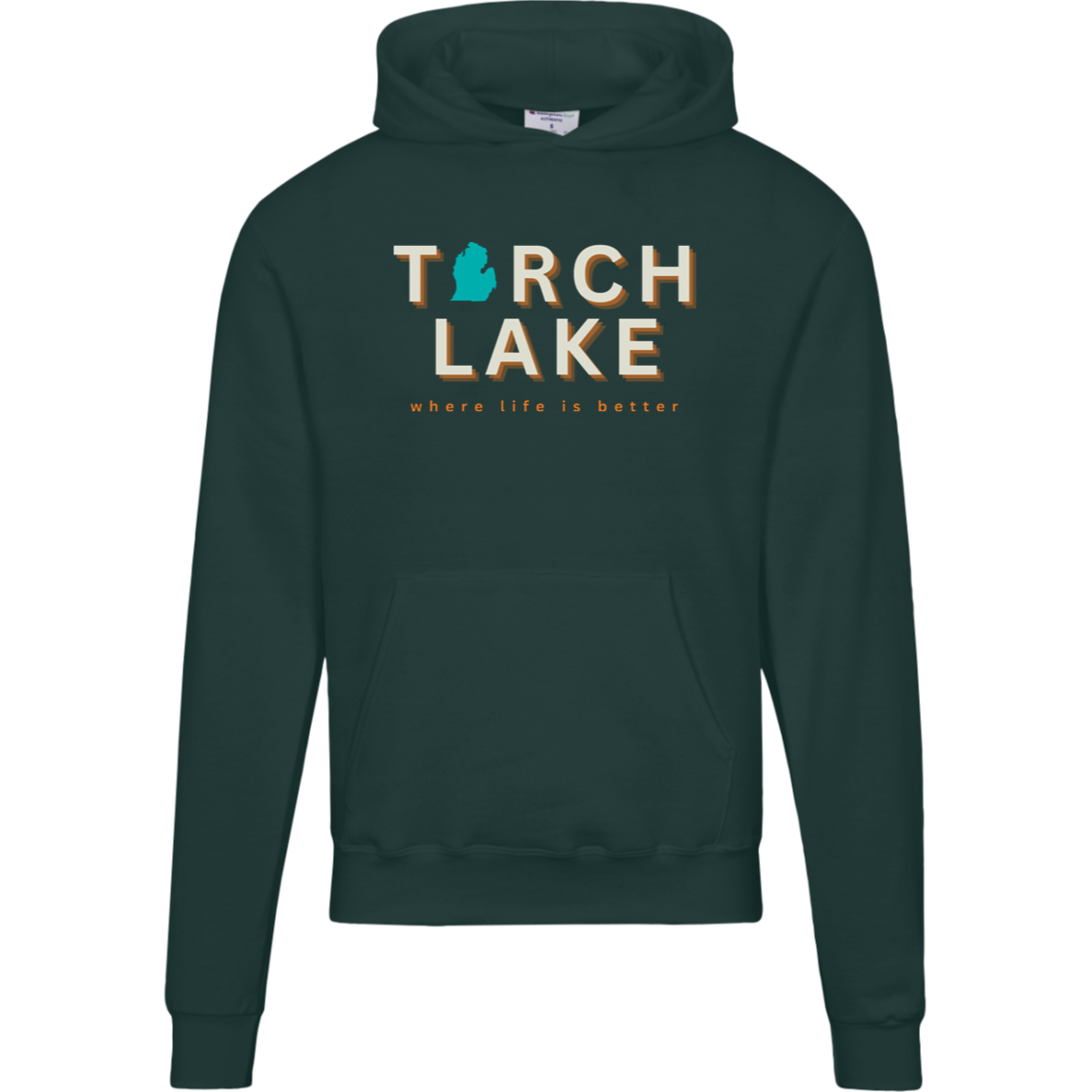 Torch Lake~Where Life is Better Men's Beachcomber Hoodie