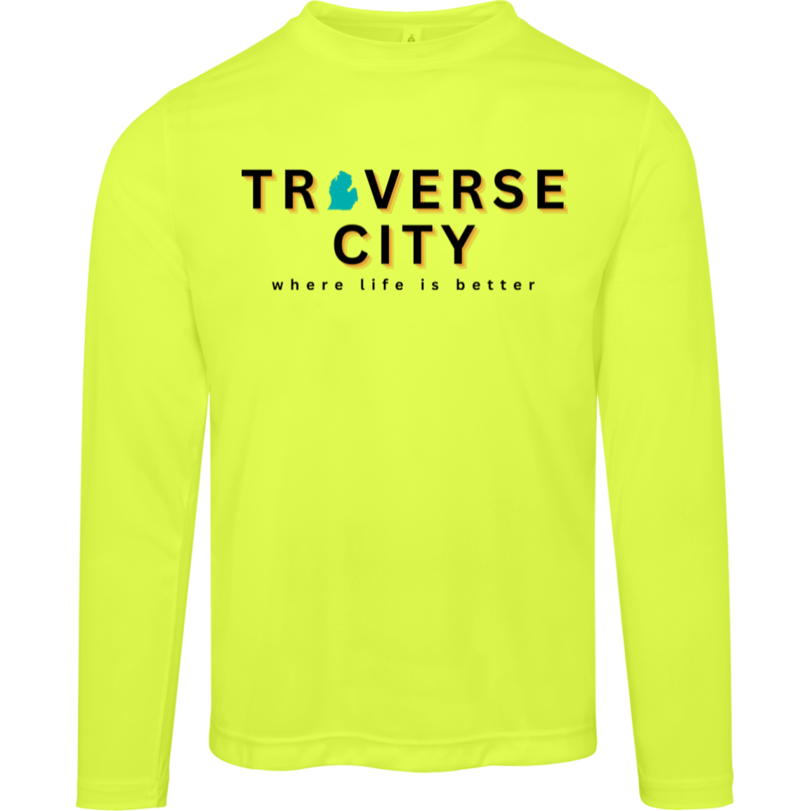 Traverse City~Where Life is Better Men's Performance Long Sleeve