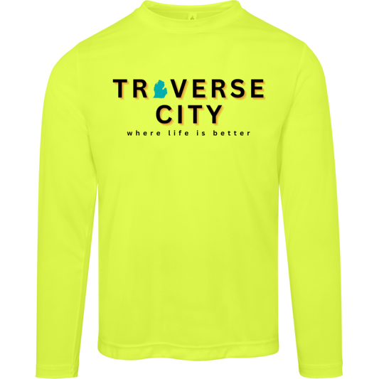 Traverse City~Where Life is Better Men's Performance Long Sleeve