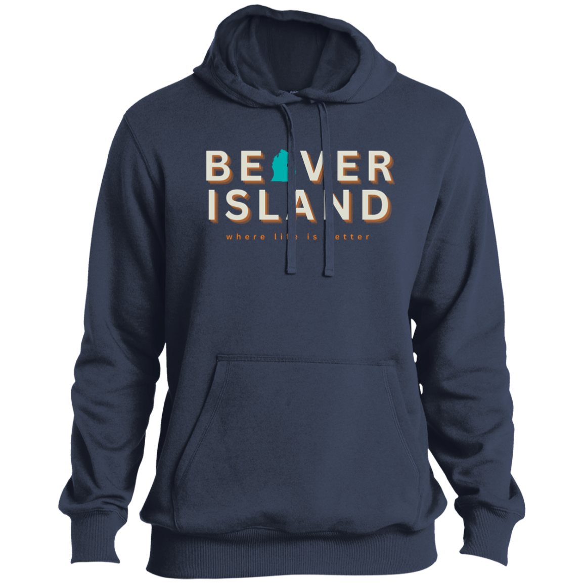 Beaver Island ~Where Life is Better Men's Beachcomber Hoodie