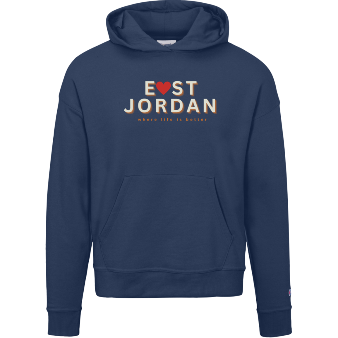 East Jordan~Where Life is Better Women's Beachcomber Hoodie